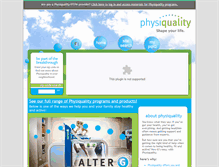 Tablet Screenshot of physiquality.com